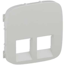 Лицьова панель розетки RJ11+RJ45, білий, Valena 755425 Legrand