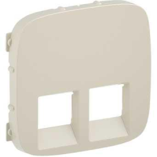 Лицьова панель розетки RJ11+RJ45, слонова кістка, Valena 755426 Legrand