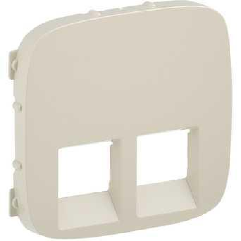 Лицьова панель розетки RJ11+RJ45, слонова кістка, Valena 755426 Legrand