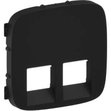 Лицьова панель розетки RJ11+RJ45, антрацит, Valena 755428 Legrand