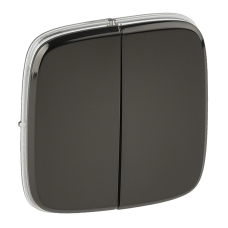 Клавіша вимикача двоклавішного, темна сталь, Valena 755123 Legrand