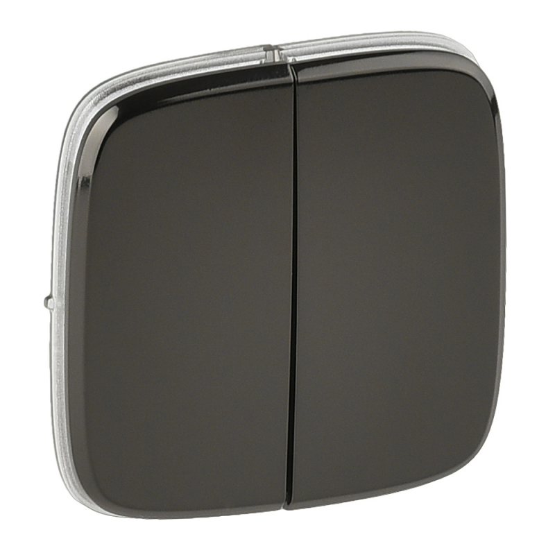 Клавіша вимикача двоклавішного, темна сталь, Valena 755123 Legrand Клавіша вимикача двоклавішного, темна сталь, Valena 755123 Legrand