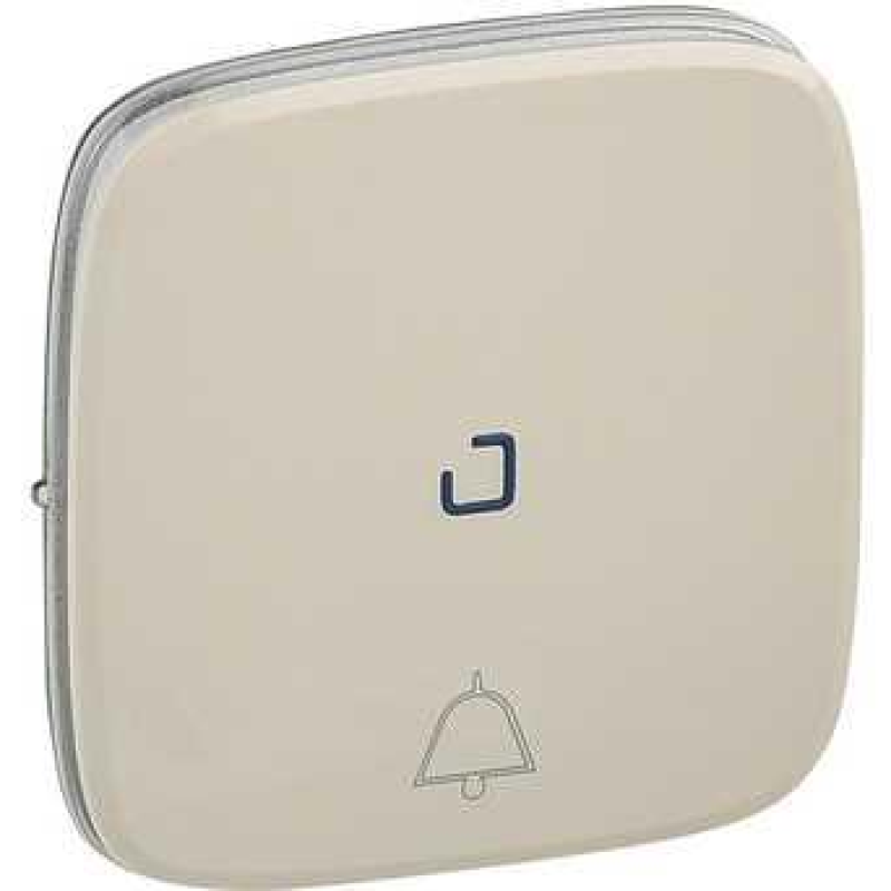 Накладка кнопки з підсвічуванням із символом “дзвінок“, слонова кістка, Valena 755091 Legrand Накладка кнопки з підсвічуванням із символом “дзвінок“, слонова кістка, Valena 755091 Legrand