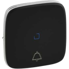 Накладка кнопки з підсвічуванням із символом “дзвінок“, антрацит, Valena 755093 Legrand