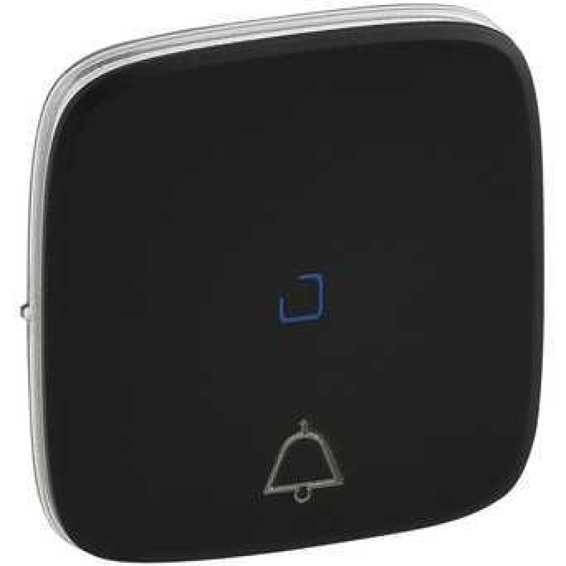 Накладка кнопки з підсвічуванням із символом “дзвінок“, антрацит, Valena 755093 Legrand Накладка кнопки з підсвічуванням із символом “дзвінок“, антрацит, Valena 755093 Legrand