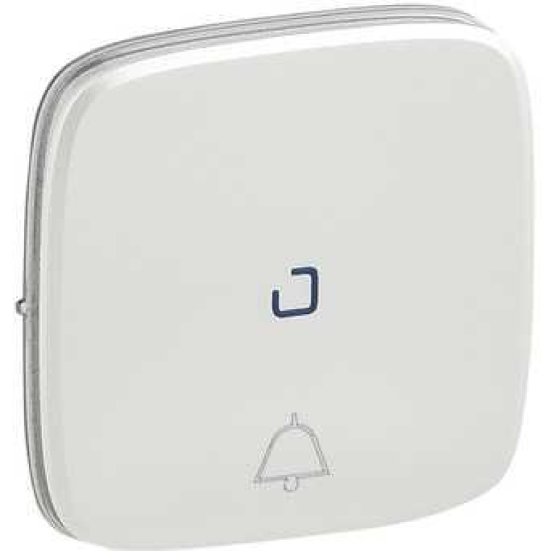 Накладка кнопки з підсвіткою із символом “дзвінок“, перли, Valena 755094 Legrand