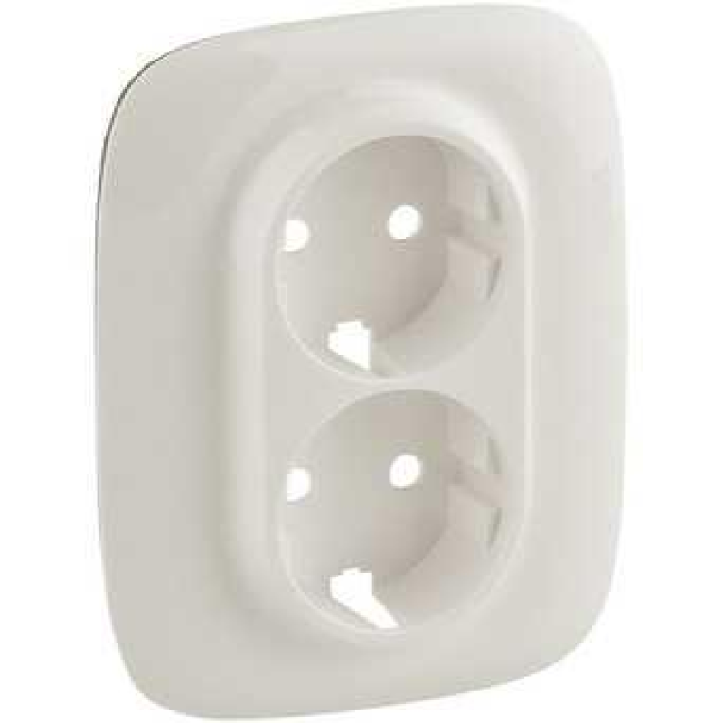 Накладка подвійної розетки із заземленням, перли, Valena 754959 Legrand