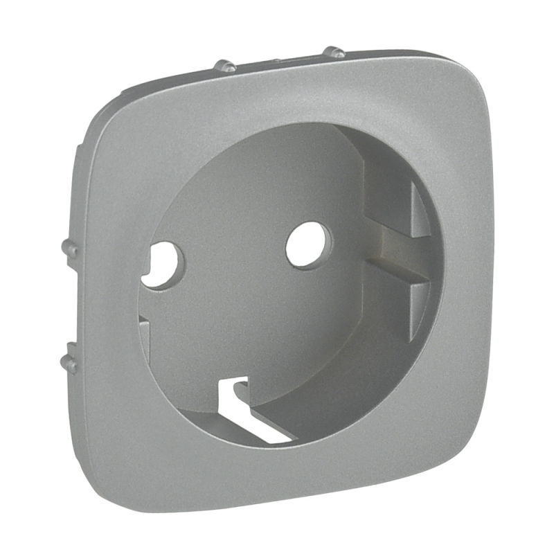 Накладка розетки із заземленням провід 6мм?, алюміній, Valena 755257 Legrand Накладка розетки із заземленням провід 6мм?, алюміній, Valena 755257 Legrand