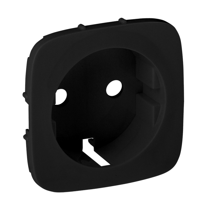 Накладка розетки із заземленням провід 6мм?, антрацит, Valena 755258 Legrand Накладка розетки із заземленням провід 6мм?, антрацит, Valena 755258 Legrand