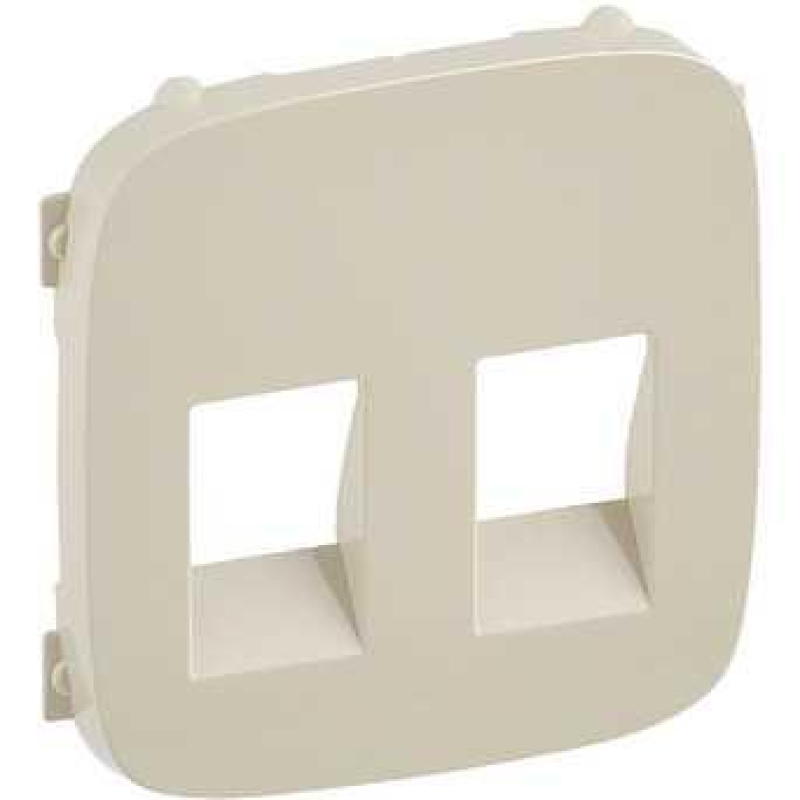 Накладка аудіо розетки подвійний, слонова кістка, Valena 755376 Legrand