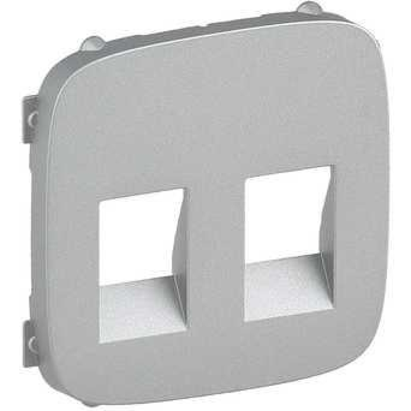 Накладка аудіо розетки подвійний, алюміній, Valena 755377 Legrand