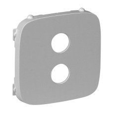 Лицьова панель аудіо розетки Banana, алюміній, Valena 755287 Legrand