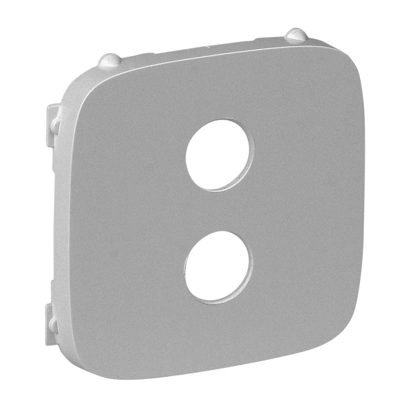 Лицьова панель аудіо розетки Banana, алюміній, Valena 755287 Legrand