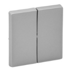 Клавіша вимикача двоклавішного, алюмінієва, Valena 755022 Legrand