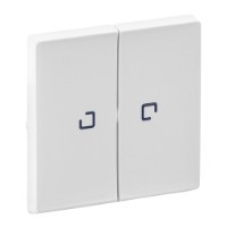 Клавіша вимикача двоклавішного з підсвічуванням, білий, Valena 755220 Legrand