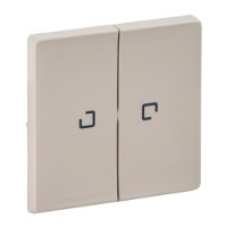 Клавіша вимикача двоклавішного з підсвічуванням, слонова кістка, Valena 755221 Legrand