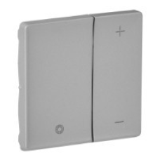 Накладка світлорегулятора натискного, алюмінію, Valena 754892 Legrand