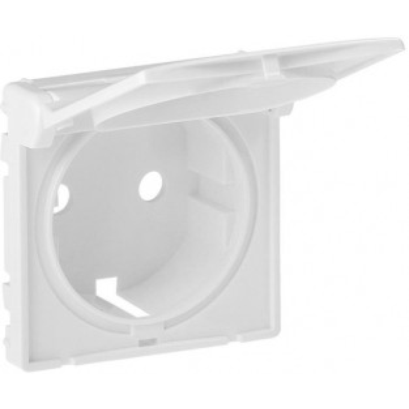 Накладка розетки із заземленням та кришкою, білий, Valena 754840 Legrand Накладка розетки із заземленням та кришкою, білий, Valena 754840 Legrand