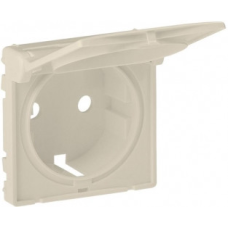 Накладка розетки із заземленням та кришкою, слонова кістка, Valena 754841 Legrand