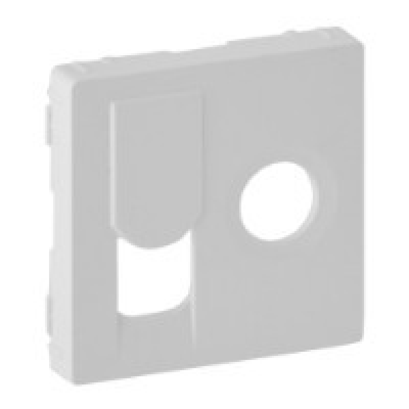 Накладка розетки TV + RJ, білий, Valena 754830 Legrand Накладка розетки TV + RJ, білий, Valena 754830 Legrand