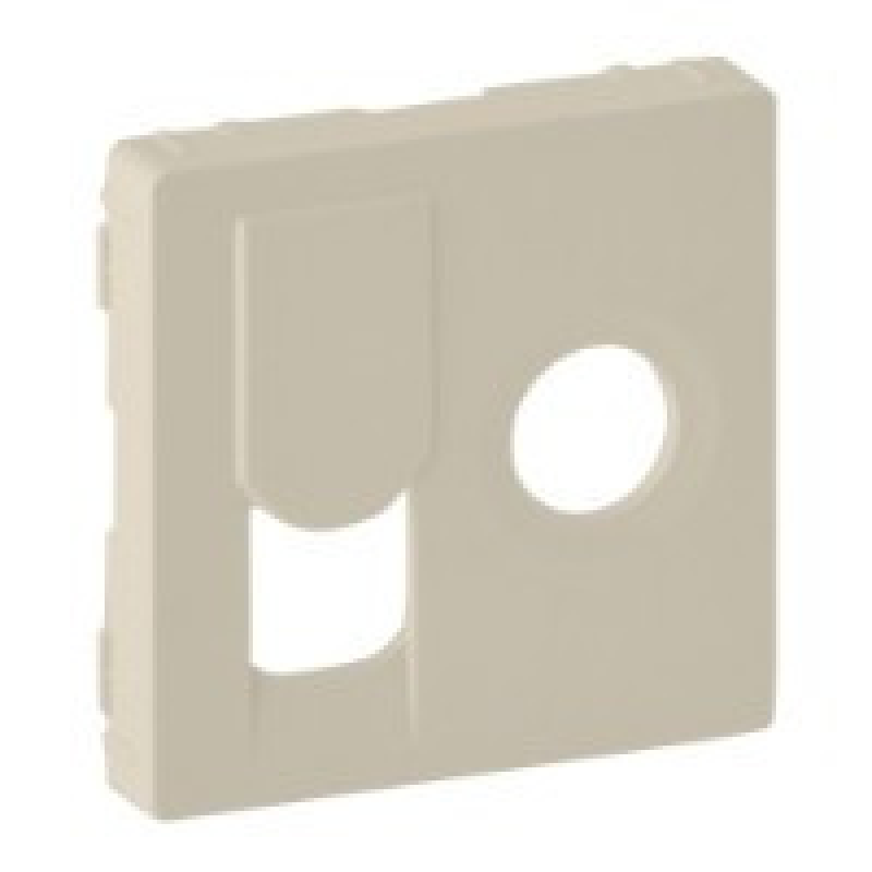 Накладка розетки TV + RJ, слонова кістка, Valena 754831 Legrand Накладка розетки TV + RJ, слонова кістка, Valena 754831 Legrand