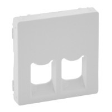 Лицьова панель подвійної розетки RJ11/RJ45, білий, Valena 755420 Legrand