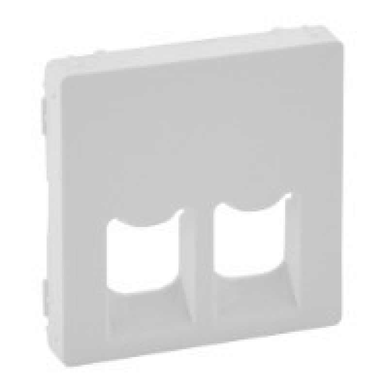 Лицьова панель подвійної розетки RJ11/RJ45, білий, Valena 755420 Legrand Лицьова панель подвійної розетки RJ11/RJ45, білий, Valena 755420 Legrand