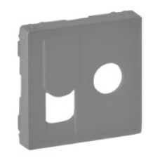 Накладка розетки TV + RJ, алюміній, Valena 754832 Legrand