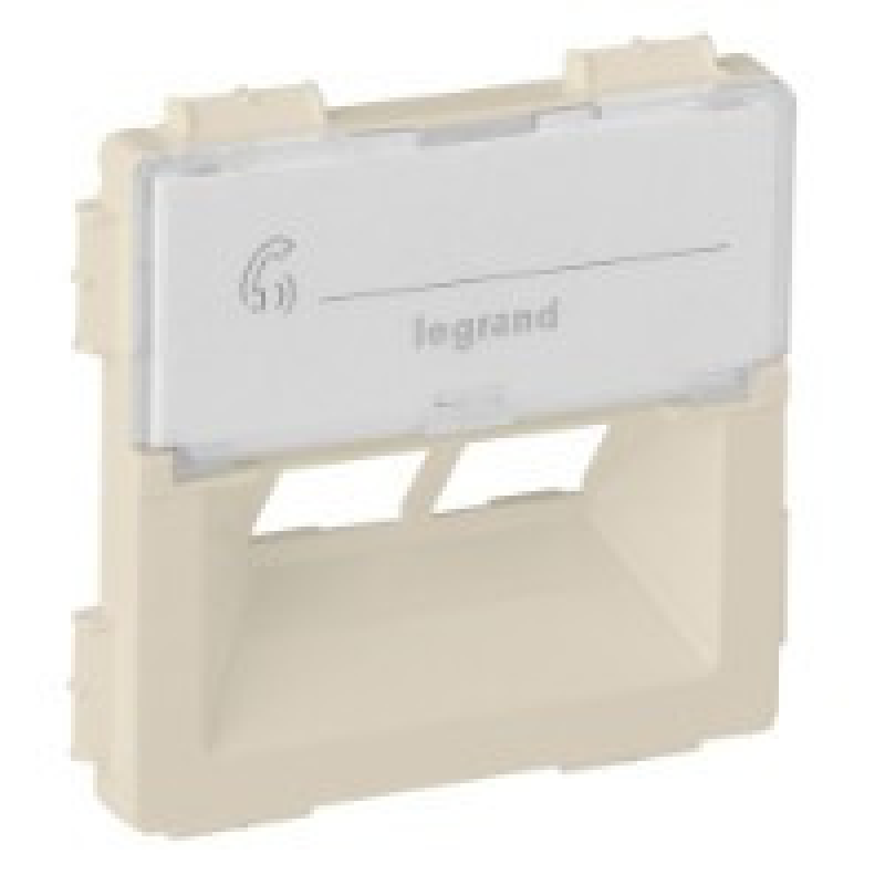 Накладка для інформаційних розеток Rutenbeck подвійна, слонова кістка, Valena 755381 Legrand Накладка для інформаційних розеток Rutenbeck подвійна, слонова кістка, Valena 755381 Legrand