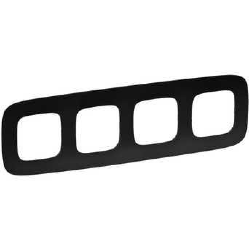 Рамка 4 посту, матовий чорний, Valena 754404 Legrand Рамка 4 посту, матовий чорний, Valena 754404 Legrand