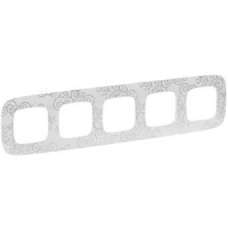 Рамка 5 постів, нарцис хром, Valena 754345 Legrand