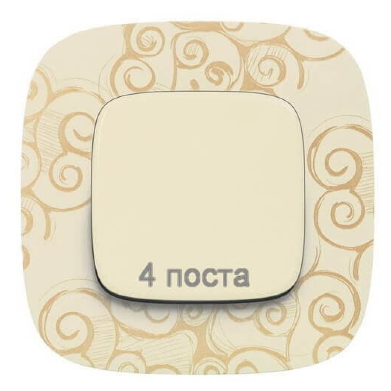 Рамка 4 посту, нарцис золото, Valena 754354 Legrand Рамка 4 посту, нарцис золото, Valena 754354 Legrand
