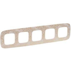 Рамка 5 постів, нарцис золото, Valena 754355 Legrand