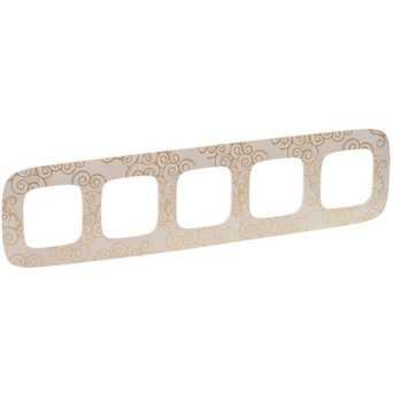 Рамка 5 постів, нарцис золото, Valena 754355 Legrand