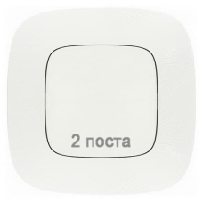 Рамка 2 посту, тиснення білий, Valena 754372 Legrand