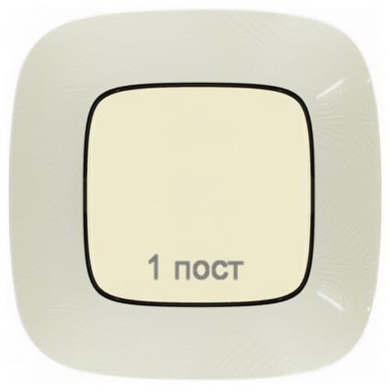 Рамка 1 пост, тиснення бежевий, Valena 754381 Legrand