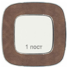 Рамка 1 пост, шкіра, Valena 754451 Legrand