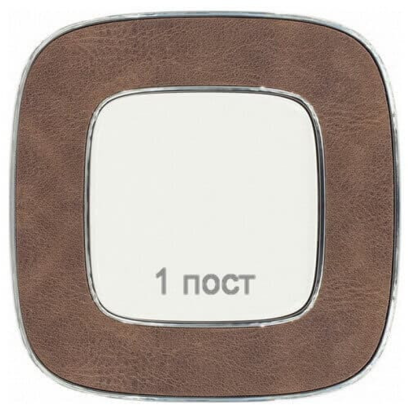 Рамка 1 пост, шкіра, Valena 754451 Legrand