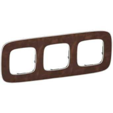 Рамка 3 посту, шкіра, Valena 754453 Legrand