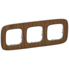 Рамка 3 посту, горіх, Valena 754463 Legrand