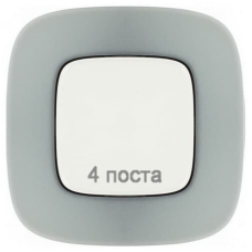 Рамка 4 посту, світла сталь, Valena 755504 Legrand