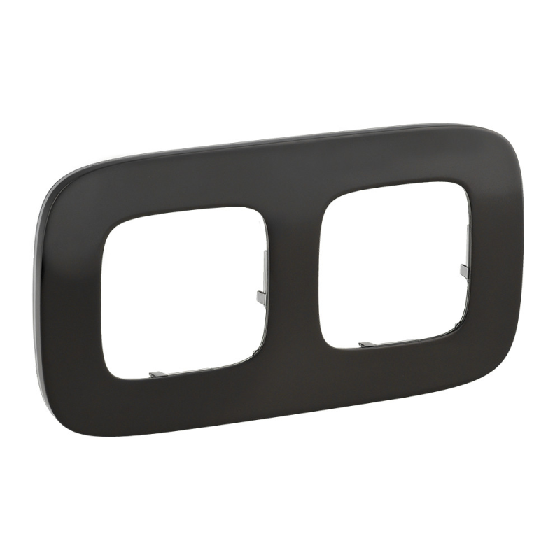 Рамка 2 посту, чорна сталь, Valena 755512 Legrand Рамка 2 посту, чорна сталь, Valena 755512 Legrand