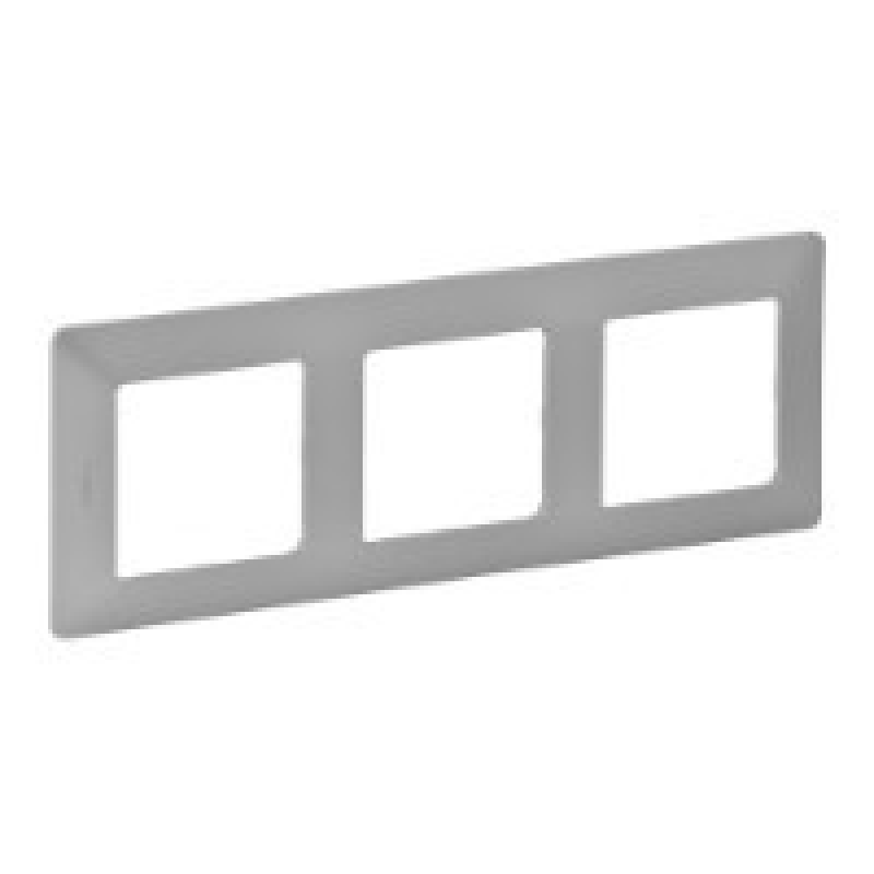 Рамка 3 посту, алюміній, Valena 754133 Legrand Рамка 3 посту, алюміній, Valena 754133 Legrand