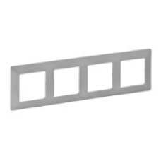 Рамка 4 посту, алюміній, Valena 754134 Legrand
