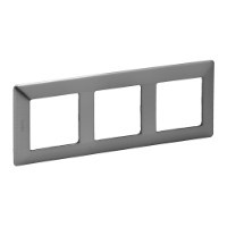 Рамка 3 посту, сталь, Valena 754153 Legrand