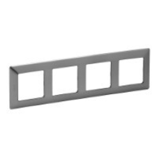 Рамка 4 посту, сталь, Valena 754154 Legrand