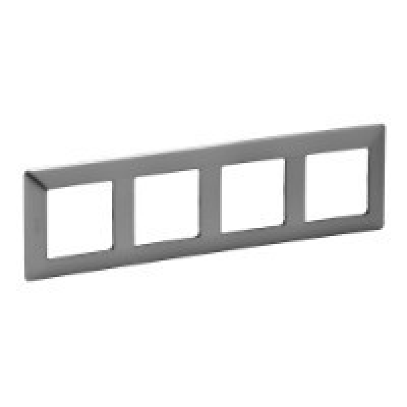 Рамка 4 посту, сталь, Valena 754154 Legrand