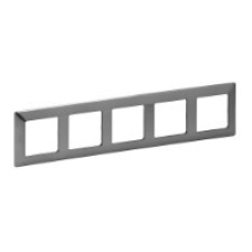 Рамка 5 постів, сталь, Valena 754155 Legrand