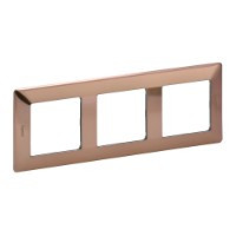 Рамка 3 посту, мідь, Valena 754163 Legrand