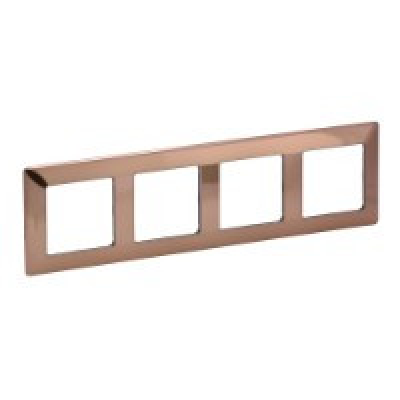 Рамка 4 посту, мідь, Valena 754164 Legrand Рамка 4 посту, мідь, Valena 754164 Legrand